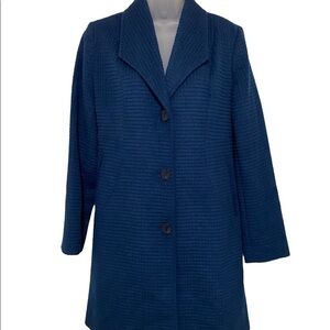 Jones New York Wool Blend Long Coat